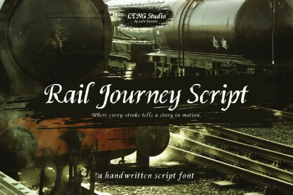 A Premium Font for Elegant Digital Design: Rail Journey Script