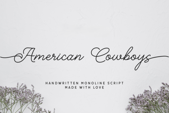American Cowboys: A Handwritten Script Font for Editorial Design