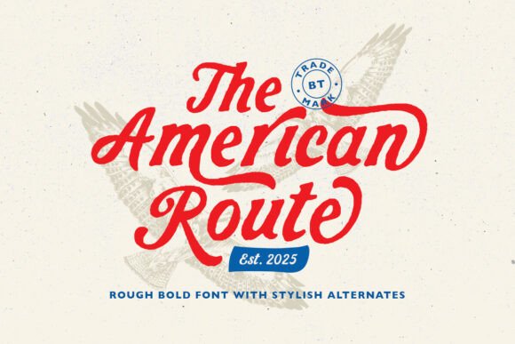 American Route: A Bold Font for Handmade Charm