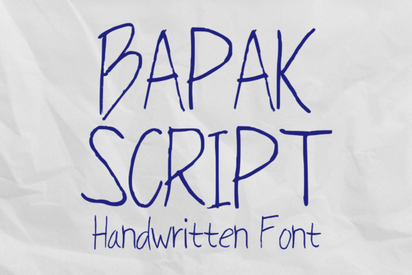 Bapak Script: A Modern Handwritten Typeface for Digital Design