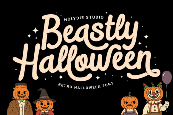 Beastly Halloween Font: Vintage Charm for Small Businesses