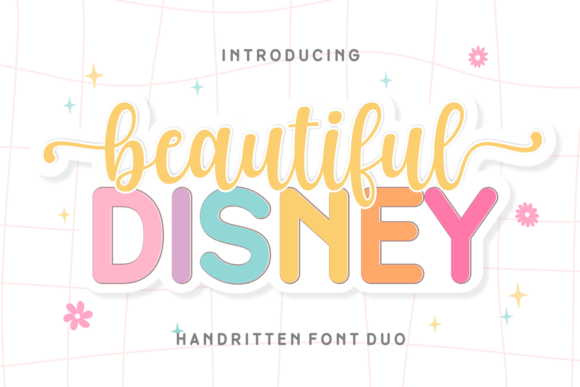 Beautiful Disney Duo: A Handcrafted Typeface for Web Designers