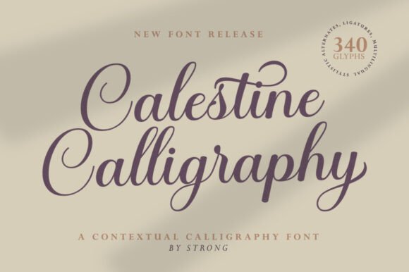 Calestine Calligraphy: A Delicate Font for Your Business Branding