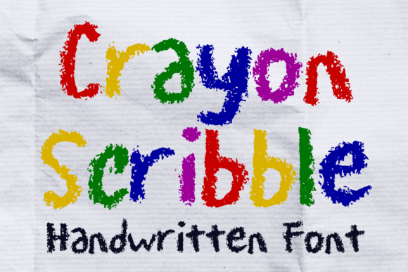 Crayon Scribble: A Handwriting Font for Playful Editorial Design