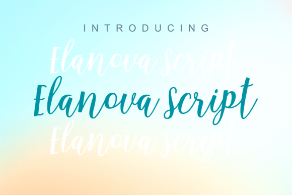 Elanova Script: A Modern Handwritten Font for Digital Creators