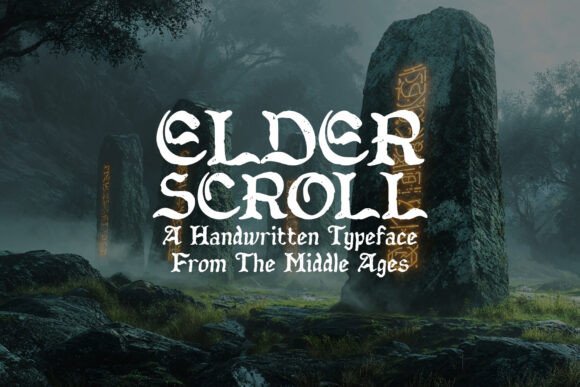 Elderscroll: A Medieval Font for Modern Digital Storytelling