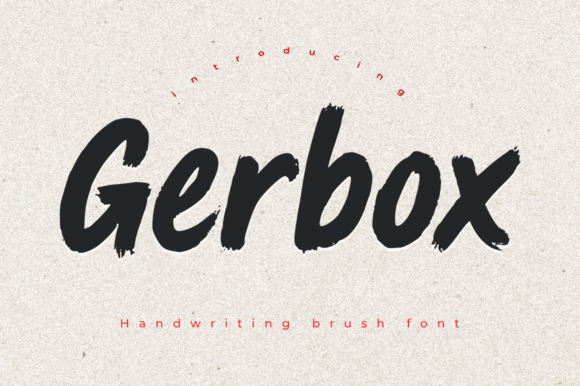 Gerbox: A Bold Brush Font for Campaign Creatives