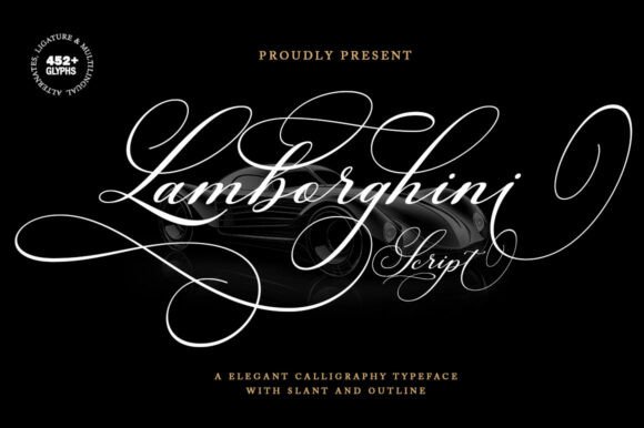 Lamborghini Script: A Luxury Font for High-End Web Design