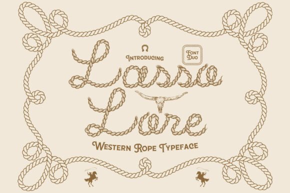 Lasso Lore: A Craft-Friendly Typeface for Western-Inspired Projects