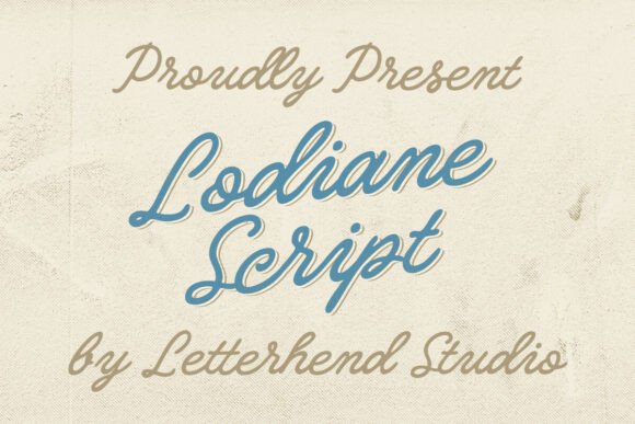 Lodiane Script: A Craft-Friendly Font with Vintage Charm