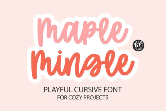 Maple Mingle: A Bouncy Script Font for Cozy Branding