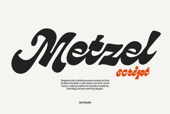 Metzel Script: A Bold Font for Crafters and Creative Products