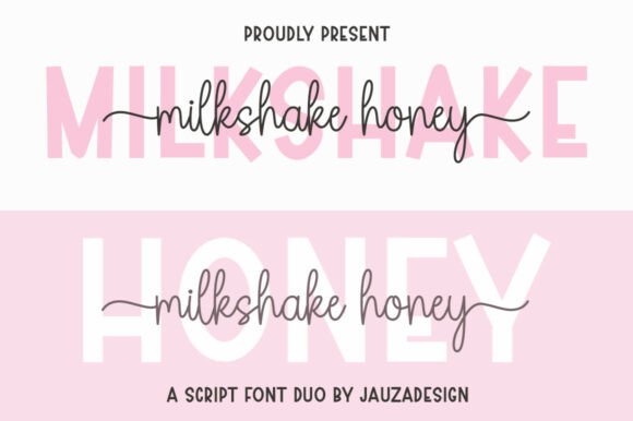 Milkshakehoney: A Warm Handwritten Font Duo for Crafters