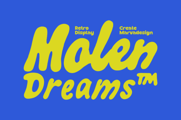 Molen Dream: A Retro Font That Lifts Campaign Visuals