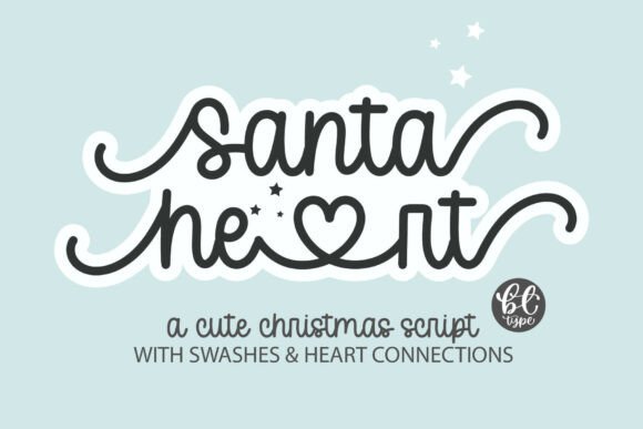 Santaheart: The Cute Christmas Script Font for Makers