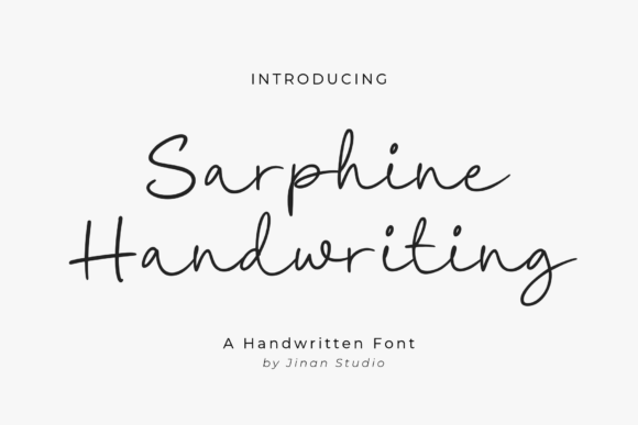 Sarphine: A Modern Script Font for Editorial Sophistication