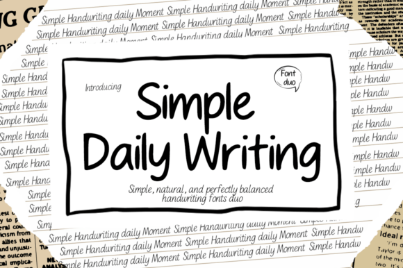 Simple Daily Writing Font for a Warm Brand Look
