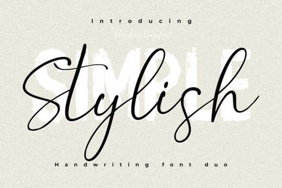Simple Stylish: A Handwritten Font Duo for Real Brands