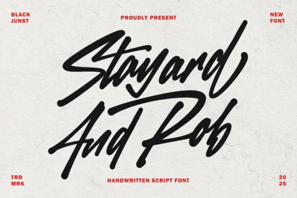 Stayard and Rob: A Script Font That Brings Editorial Design to Life