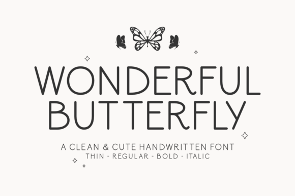 The Wonderful Butterfly Typeface: A Versatile Font for Web Design