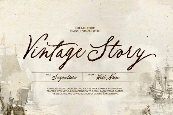 Vintage Story: A Script Font for Rustic Brand Charm
