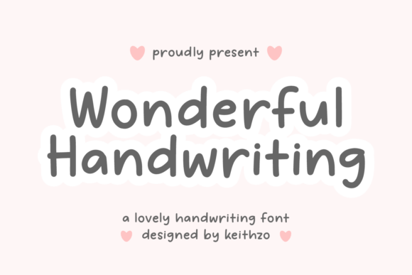 Wonderful Handwriting: The Charming Script Font for Crafters